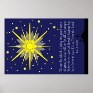 Póster cielo estrellado con el 2:10 de Lucas - 11