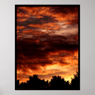 Póster Cielo infernal