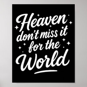 Póster Cielo No Se Pierde Por El Mundo Hombres Cristianos