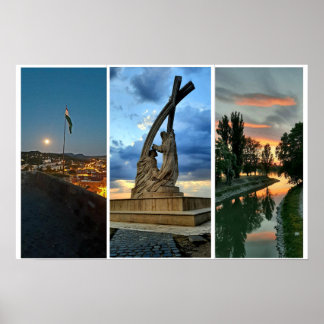 Póster Cielo nocturno de Esztergom.