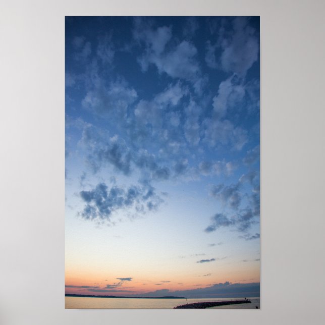 Póster Cielo nocturno, Elk Rapids, Michigan (Frente)