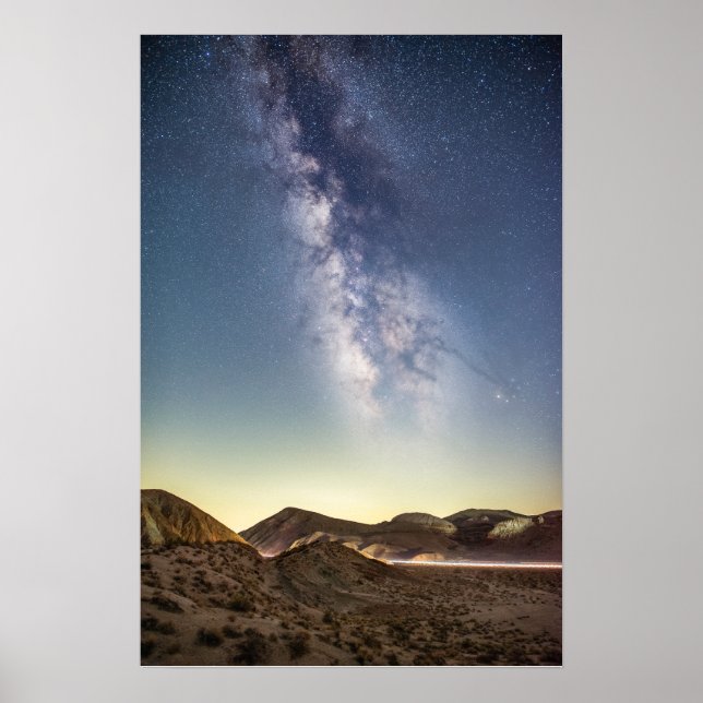 Póster Cielo nocturno estrellado Vía Láctea (Frente)