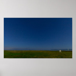 Póster Cielo nocturno, St. Ignace, Michigan