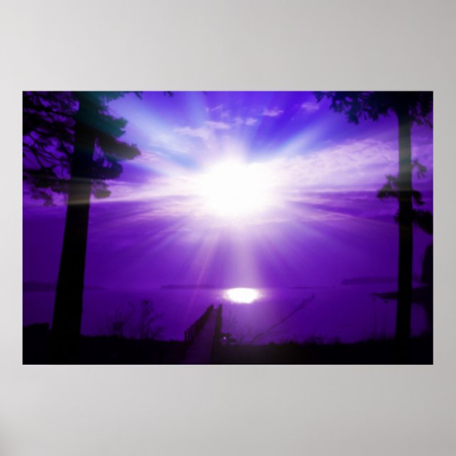 Póster Cielo púrpura (Frente)