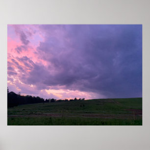 Póster Cielo púrpura