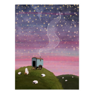 Póster Cielo Rojo