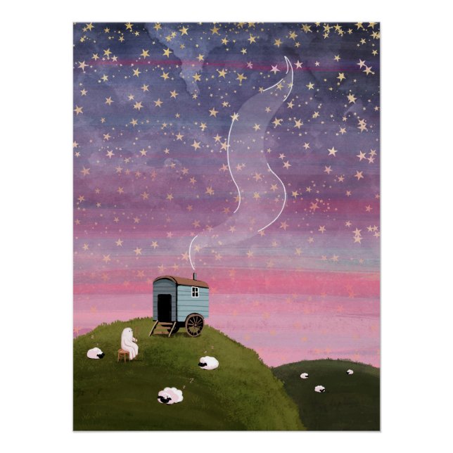 Póster Cielo Rojo (Anverso)