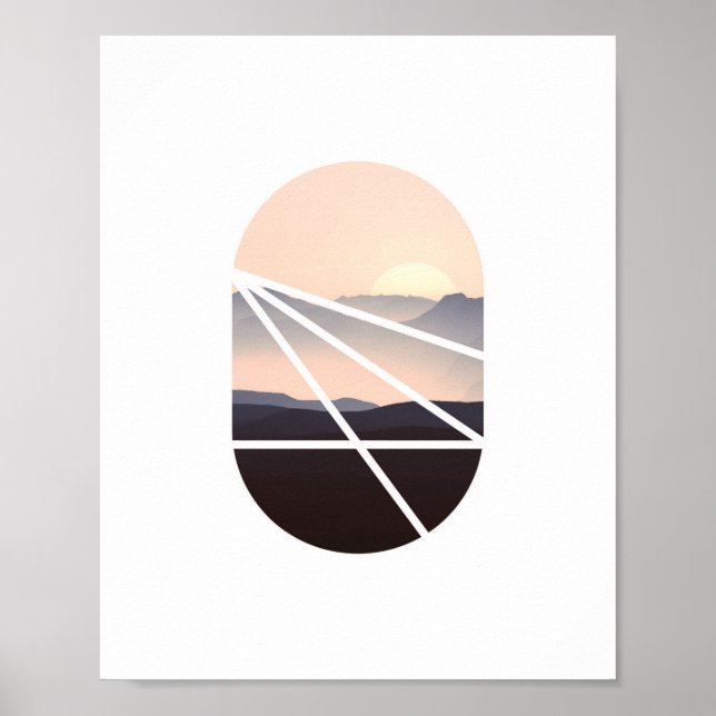 Póster Cielo rosa | Resumen Poster fotográfico (Frente)