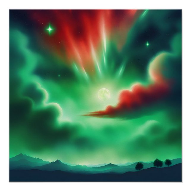 Póster cielo verde (Anverso)