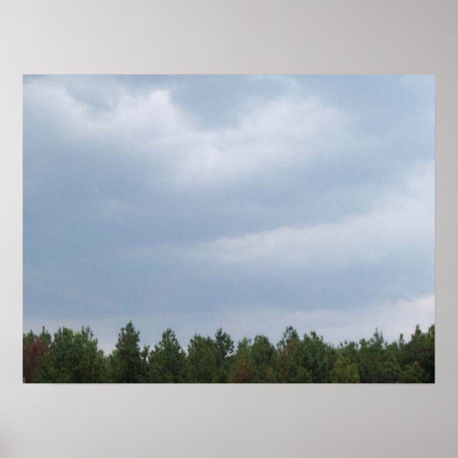 Póster Cielo y nubes (Frente)