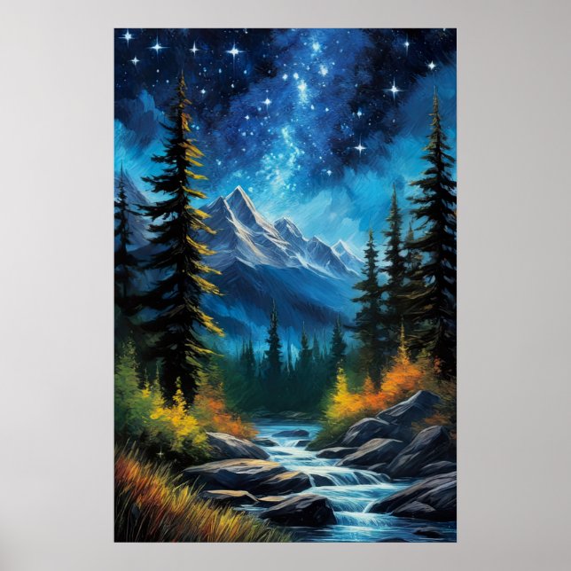 Póster Cielos bajo cielos celestes (Frente)
