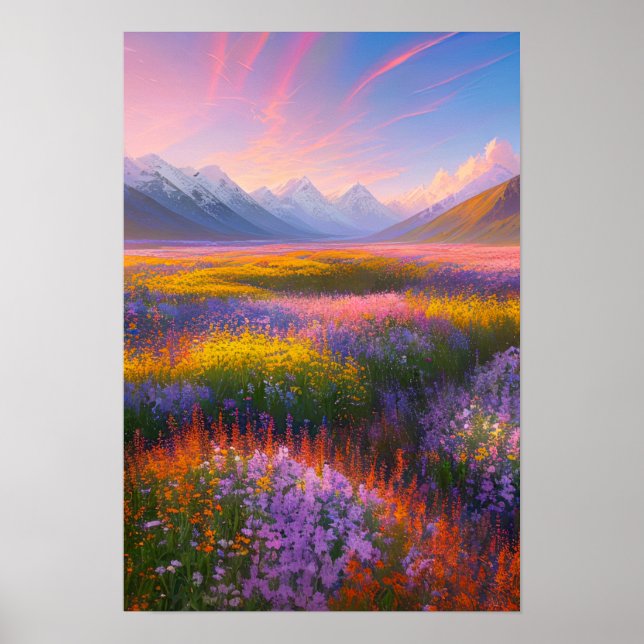 Póster Cielos coloridos (Frente)
