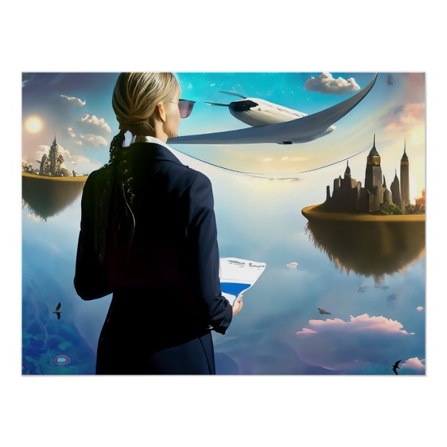 Póster Cielos desconocidos (Anverso)