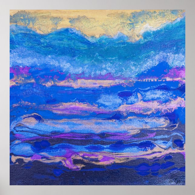 Póster Cielos dorados (Frente)