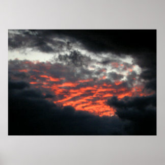 Póster Cielos en llamas: atardecer - Poster #1