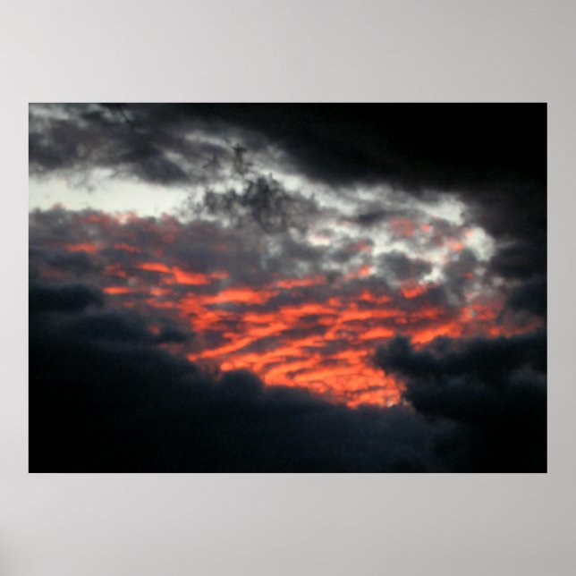 Póster Cielos en llamas: atardecer - Poster #1 (Frente)