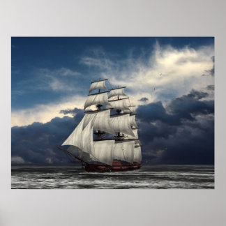 Póster Cielos nublados