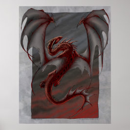 Póster Cielos rojos