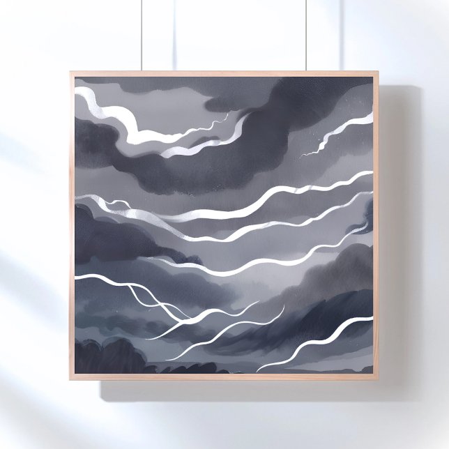 Póster Cielos tormentosos | Acuarela oscura (Subido por el creador)
