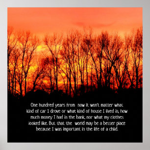 Póster Cien años a partir de ahora - gran poster