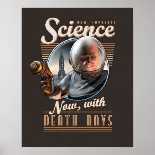 Póster CIENCIA: ¡Ahora, con los rayos de la muerte! poste