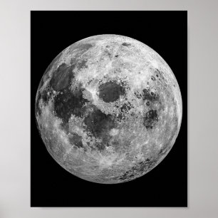 Póster Ciencia de astronomía gráfica de Guay Full Moon