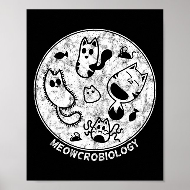 Póster Ciencia de la microbiología bacteriana en mal esta (Frente)