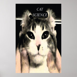 Póster Ciencia del gato