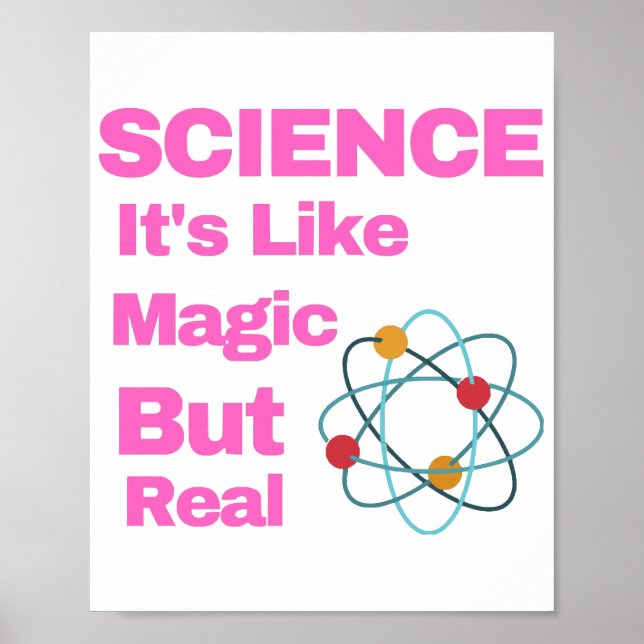 Póster CIENCIA Es como la magia, pero real (Frente)