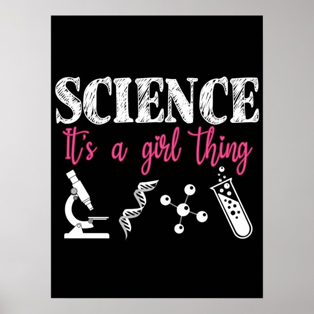 Póster Ciencia - Es una cosa Chica divertida (Frente)