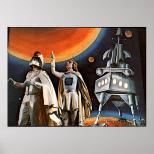 PÓSTER CIENCIA FICCIÓN DEL VINTAGE