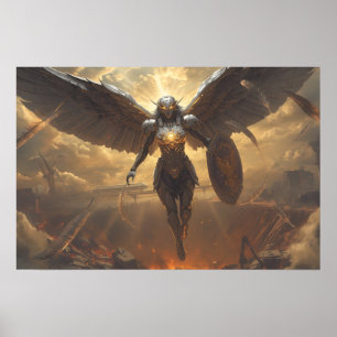 Póster Ciencia Ficción Fantasía: Valquiria del Amanecer e