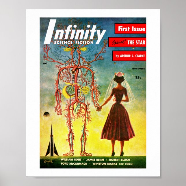 Póster Ciencia ficción infinita (noviembre de 1951) (Frente)