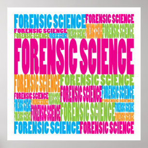 Póster Ciencia forense colorida