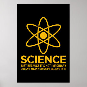 Póster Ciencia - Solo porque no es imaginario...