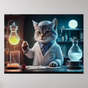 Póster Científico capataz en el laboratorio