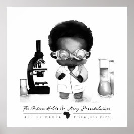 Póster Científico negro