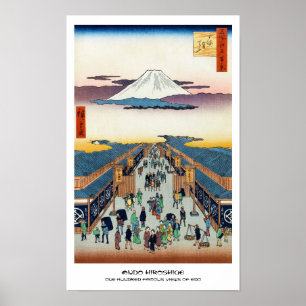 Póster Cientos vistas famosas de Edo Ando Hiroshige