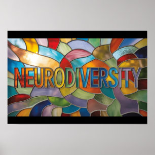 Póster Cierra el vaso manchado con neurodiversidad en la 