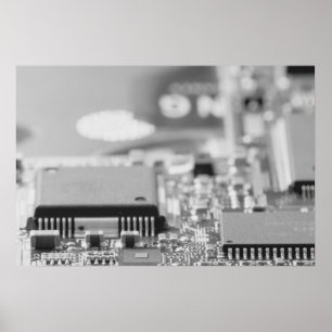 Póster Cierre de chips del ordenador