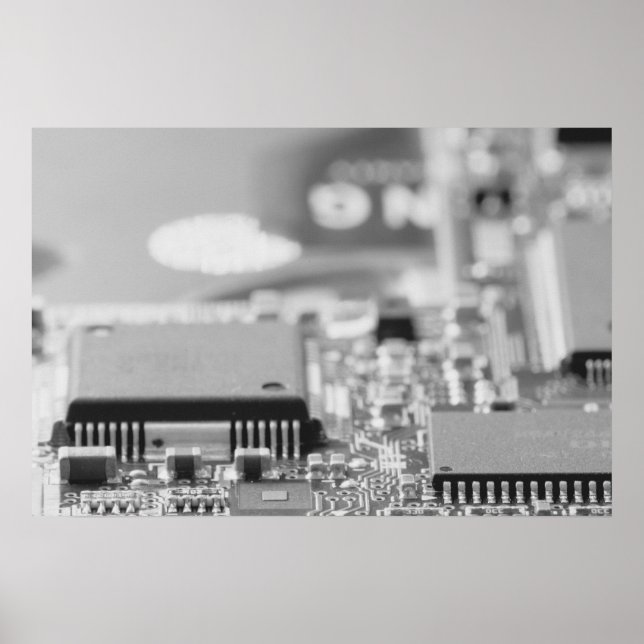 Póster Cierre de chips del ordenador (Frente)