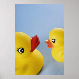 Póster Cierre de dos patos de caucho