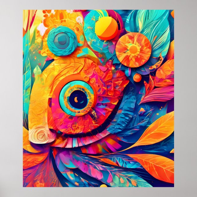 Póster Cierre De Hojas En Forma De Ojo (Frente)