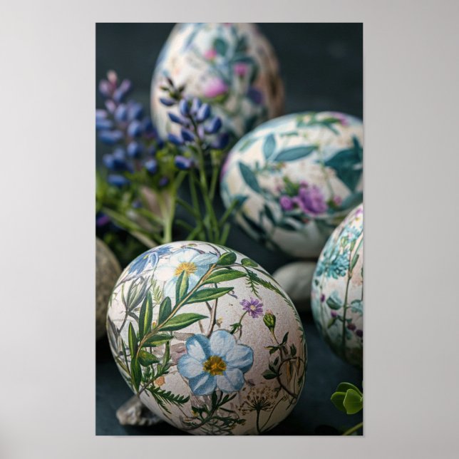 Póster Cierre de huevos de Pascua Botánica (Frente)