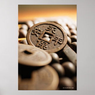 Póster Cierre de la moneda china