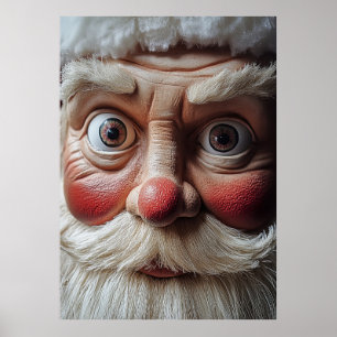 Póster Cierre de la sorprendente expresión de Santa Claus