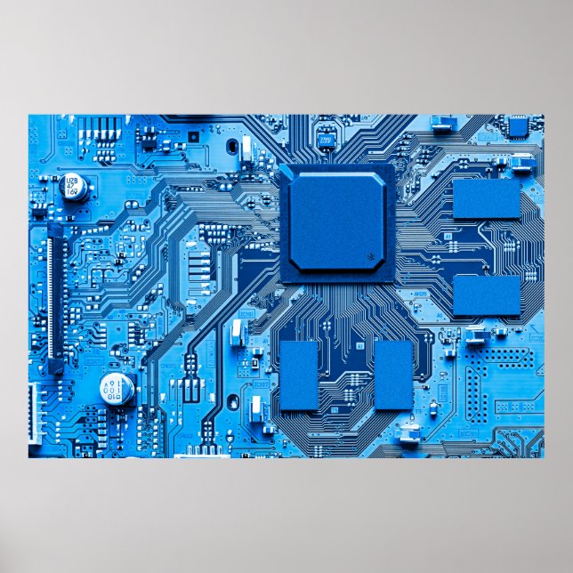Póster Cierre de la tarjeta de circuito electrónico. circ (Frente)