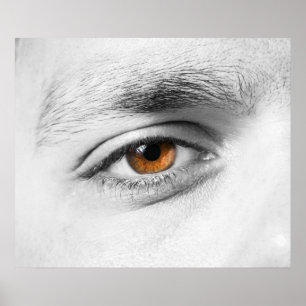 Póster Cierre de ojos humanos