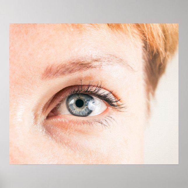 Póster Cierre de ojos humanos (Frente)