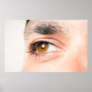 Póster Cierre de ojos humanos